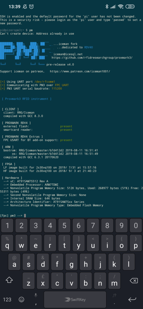 Here we are, controlling the PM3 from our phones...